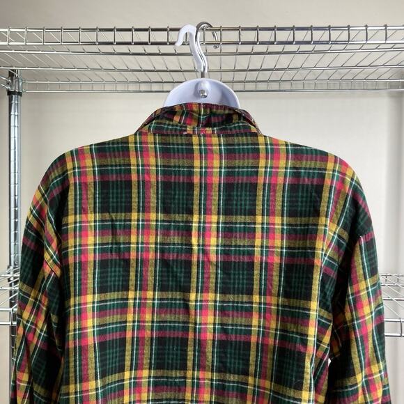 Savage‎ x Fenty Womens Two Piece Plaid Pajamas Set Size 1X Cropped Top Edgy Comf - Picture 12 of 16